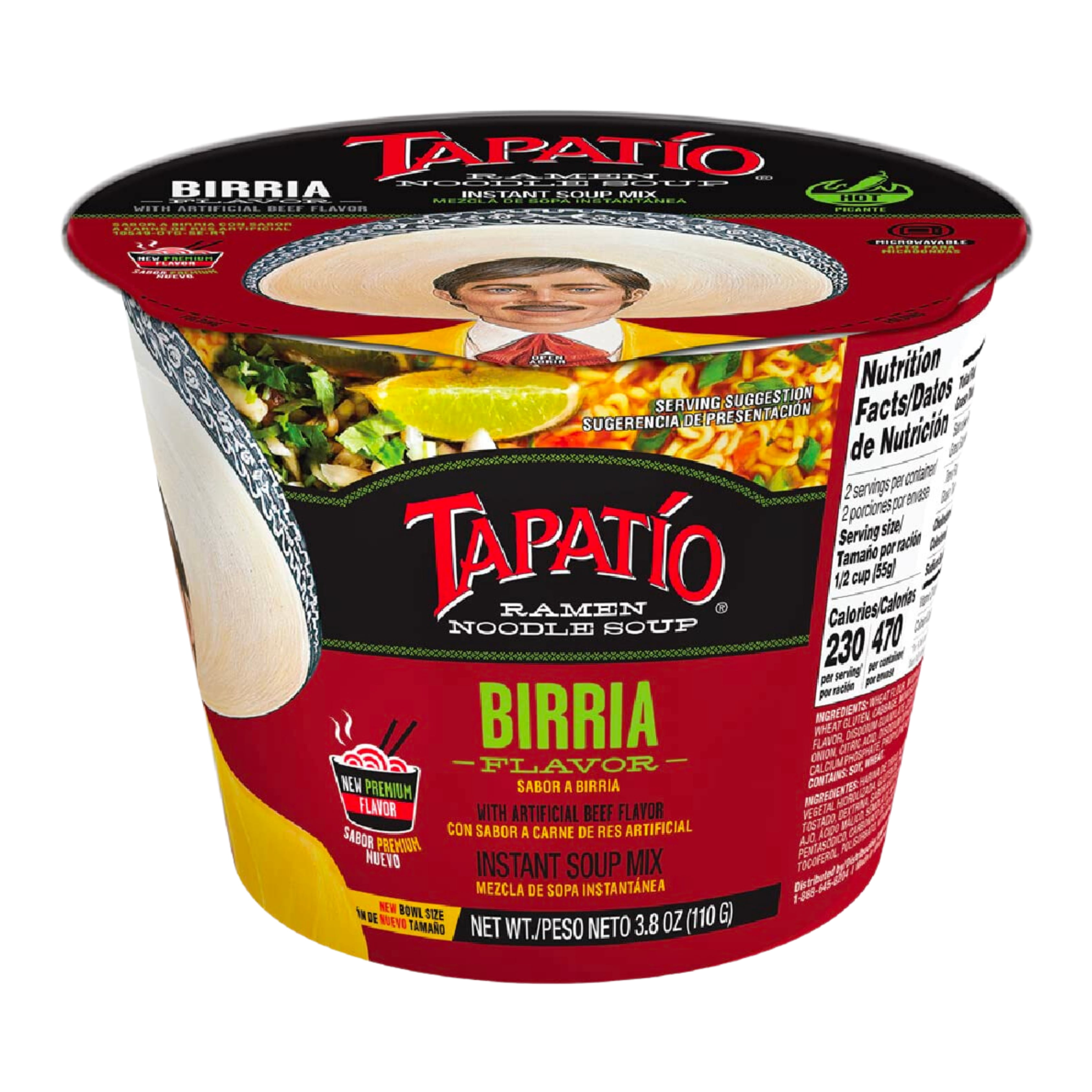 Tapatio Ramen Noodle Soup, Birria Flavor (3.8 oz., Pack of 6)