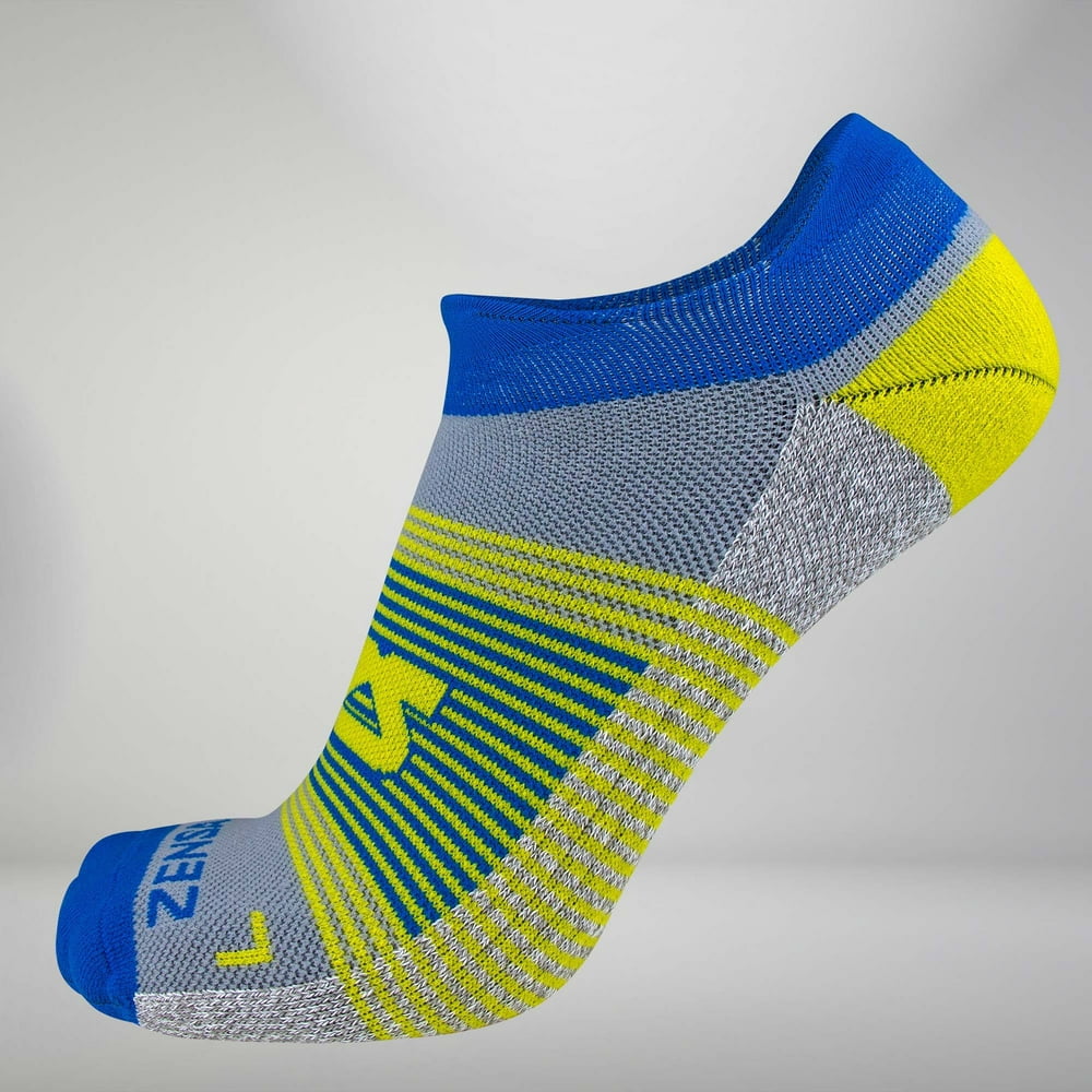 Cloud Cushion Running Socks (No Show) M / Blue/Yellow - Walmart.com ...