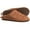 Chestnut, variant on Men's Water Resistant Faux Fur Fleece Lining Indoor or Outdoor Mule Slippers-Chestnut / 8