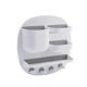 thumbnail image 1 of Nvzi Organizador de accesorios para mesita de noche, autoadhesivo, para pared, con soporte flotante para gafas, auriculares y teléfono móvil, color blanco, 1 of 5