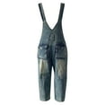thumbnail image 4 of Clearance!NMMUED Denim Overalls for Women, Jean Overalls for Women, Capri Overalls for Women, Bib Overalls Women, Beach Vacation Clothes for Women, Navy XXL, 4 of 8