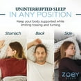 Zoey Sleep Curve Pillow Shredded Memory Foam Side Sleeper Pillow