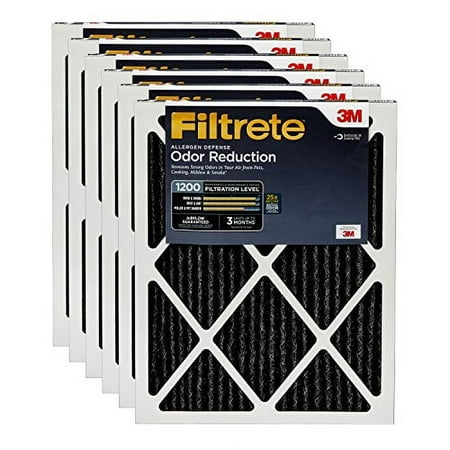 Filtrete 14x24x1  AC Furnace Air Filter  MPR 1200  Allergen Defense Odor Reduction  6-Pack (exact dimensions 13.81 x 23.81 x 0.81)