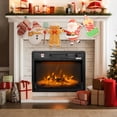 thumbnail image 3 of Ktaxon 18" Electric Fireplace Inserts with APP & Remote Control, 1400W Recessed Stove Heater with 8H Timer, 6 Flame Colors, 5 Brightness for Indoor Use, 3 of 15