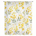 thumbnail image 2 of Yellow Flowers Spring Sheer Curtains 45 Inches Long, Elegant Farmhouse Botanical Light Filering Curtains, Breathable Simi Curtain Privacy Drapes for Kitchen Bathroom Small Window Treatment, 2 of 9