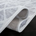 thumbnail image 5 of SAFAVIEH Amelia Floella Geometric Area Rug, Grey/Ivory, 6'7" x 6'7" Square, 5 of 8