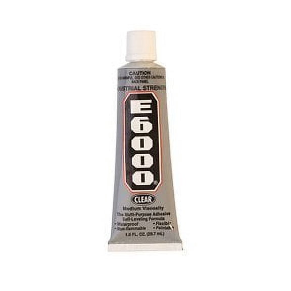 Eclectic Products Inc E6000 Industrial Adhesive Tube - Waterproof, Clear - Single Pack, 3.7 fl oz
