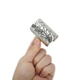 thumbnail image 4 of Unique Bargains 1 Pc Ponytail Buckle Hair Clip Lava Texture Cylindrical Hair Ponytail Cuff for Women Silver Tone, 4 of 5
