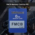 thumbnail image 1 of Tarjeta de memoria McBoot V1.953 de 8 MB gratis para PS2 FMCB 1.953 Tarjeta de memoria (azul), 1 of 6