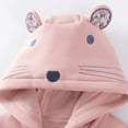 thumbnail image 4 of Gyujnb Girls Hooded Jacket, Soft Lined Pullover, Cute Casual Outerwear for Toddler Fall and Winter,Size:2-3 Years, 4 of 6