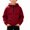 Wine, variant on ITSAME Boys Half Zip Fleece Hoodie Pullover Long Sleeve Loose Fit Casual Fashion Sweatshirt with Chest Pockets Size 6