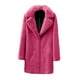 thumbnail image 4 of Chaquetas para mujer Damas Casual Trendy Color sólido Faux Plush Warm Jacket Coat Odeerbi ODB-3, 4 of 5