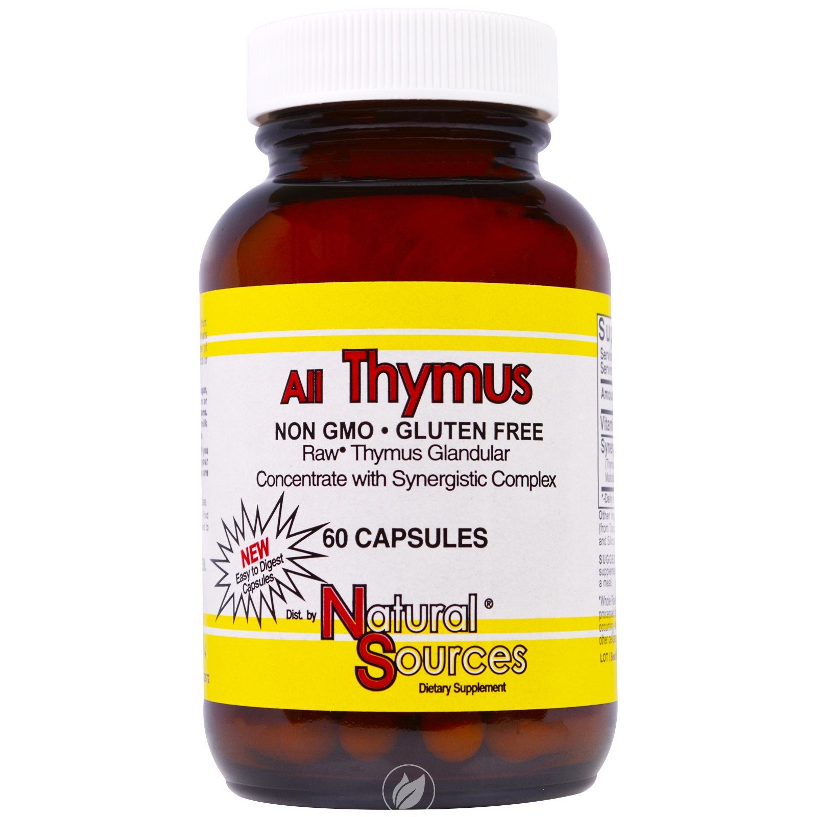 (3 Pack) Natural Sources All Thymus 60 Capsule