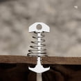 thumbnail image 3 of Aluminum Alloy Pegs with Spring Hook Cord Adjuster Tensioner Kit for Camping on Wooden Platform-small, 3 of 5