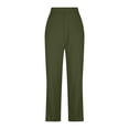 thumbnail image 6 of Linen Blend Pants for Women Trendy Summer Beach Wide Leg Trousers Lightweight Flowy Casual Vacation Outfits, 6 of 6