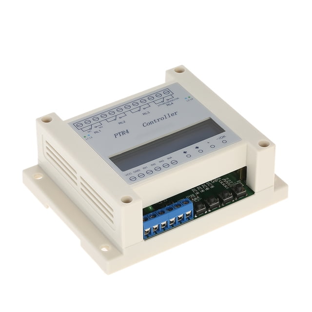 DC6-40V 4-Channel Programmable Digital Time Relay Timer Controller Delay Switch Module Independent Timing Cycle LCD Display