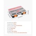 thumbnail image 5 of 3-Pack Small Parts Organizer,21 Compartments Tools Organizer Box with Removable Dividers,High-Quality PP Hardware Storage Box with Safety Latch&Portable Handle for Nuts,Bolts,Screws,Nails, 5 of 8