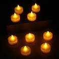 thumbnail image 4 of NEWEEN Tea Lights LED 24-Pack Flameless Tealight Candles Battery Candles Flickering Electric Tea Candles for Decoration,Pumpkin Lights,Holiday,Anniversary,Wedding,Party(Warm Yellow Light）, 4 of 8