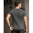 thumbnail image 4 of COOFANDY Men's Muscle T Shirts Stretch Short Sleeve V Neck Bodybuilding Workout Tee Shirts, 4 of 10