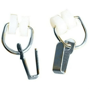 RV Designer A109, Nylon Two Wheel Carrier with Hook, Fits I Beam Track, 14 Per Pack, Window Covering Hardware , White