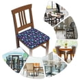 thumbnail image 7 of Logiee Blue Skull Flower Print Square Chair Seat Covers, Stretch Chair Seat Covers,Seat Chair Slipcover, Non-Slip Chair Slipcover,Furniture Protector for Indoor and Outdoor-Four Pieces, 7 of 7