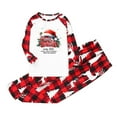 thumbnail image 3 of Your-Sty Christmas Pajamas for Family 2026 Red Family Christmas Pjs " Family Christmas " Text Print Matching Sets Xmas Sleepwear Jammies Clothes, 3 of 8