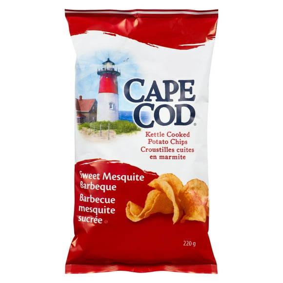 Cape Cod Sweet Mesquite Barbeque Kettle Cooked Potato Chips, 220g