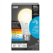 Feit Electric 8.8W (60W Replacement) Adjustable White E26 Base Motion Sensor LED Bulb