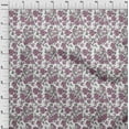 thumbnail image 3 of oneOone Polyester Lycra Fabric Leaves & Floral Ikat Print Sewing Fabric BTY 56 Inch Wide, 3 of 4