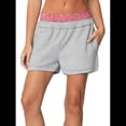 thumbnail image 3 of Pantalones Cortos Deportivos para Mujer, Informales, de Verano, con Cuadros Cosidos, Cintura Alta, para Correr y Descansar, con Bolsillos Gris S, 3 of 6