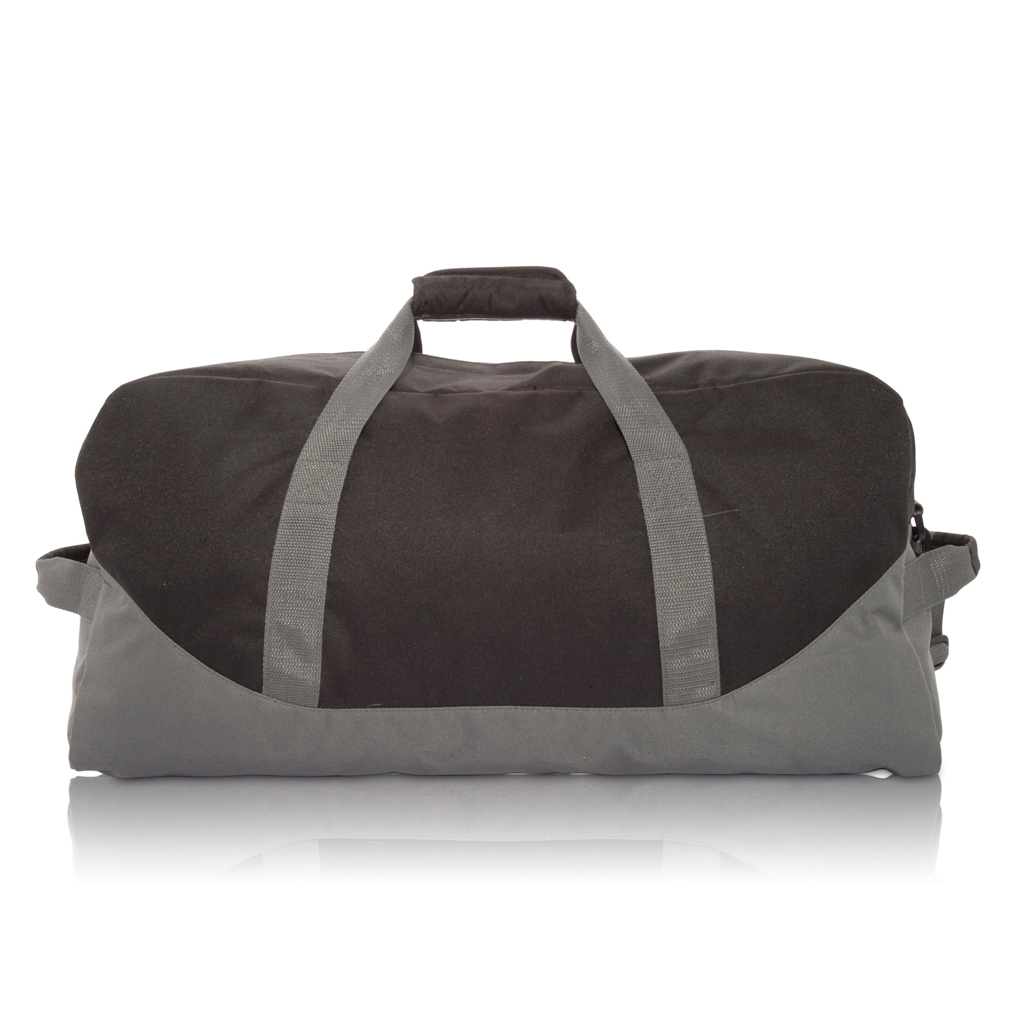 DALIX 24" Big Adventure Large Gym Sports Duffle Bag in Black Gray