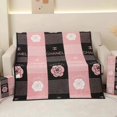 thumbnail image 1 of Light Luxury Flannel Blanket Big Brand Comfortable Blanket Sofa Nap Blanket, 1 of 2