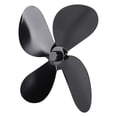thumbnail image 2 of Stove Fan Blade 4 Blade Aluminum Alloy Fireplace Fan Blade Replacement for Stove Fan Accessories Black, 2 of 5