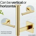 thumbnail image 6 of KOKOSIRI Toilet Paper Holder Tissue Paper Dispenser for Bathroom Toilet Roll Holder Wall Mounted, Brushed Gold Stainless Steel B2008BG, 6 of 6