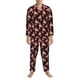 thumbnail image 3 of Fotbe New Year Flamingo Pijama de Hombre con Estampado de Manga Larga, Conjunto de 2 Piezas, Ropa de Dormir Suave y Cómoda con Bolsillos-Small, 3 of 7