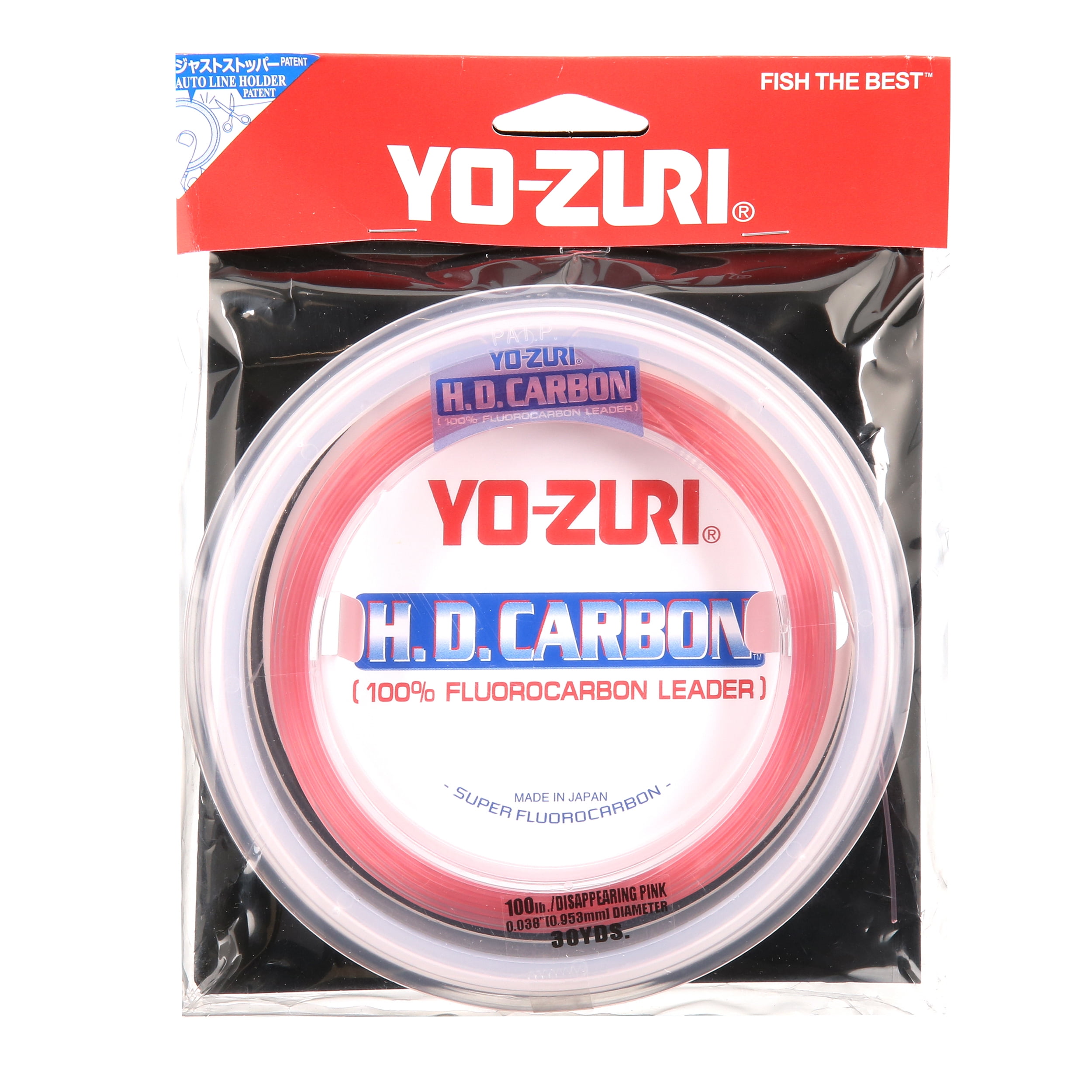 Yo-Zuri HD Disappearing Pink Fluorocarbon Leader 30YD 100LB 