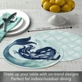 thumbnail image 5 of CounterArt "Mermaid Scales" 4-Pack Round Reversible Tabletop Placemats, 5 of 7