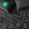 thumbnail image 2 of Sleep Zone Bed Sheets - California King Sheet Sets - Washed Microfiber - 4 Piece Hotel Luxury Bedding Sheets with Fitted Sheet, Flat Sheet & 1 Pillowcases - Deep Pocket (Grey), 2 of 6