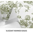 thumbnail image 5 of Sage Green Floral Tablecloth 60 x 84 Inch Rectangle Chinoiserie Flowers Decorative Table Cloth Rustic Fabric Farmhouse Washable Table Cover for Picnic Party Holiday Home Indoor Outdoor, 5 of 5