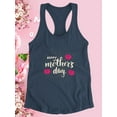 thumbnail image 3 of Mothers Day Roses Racerback Tank Women -Image by Shutterstock, Female Medium, 3 of 4