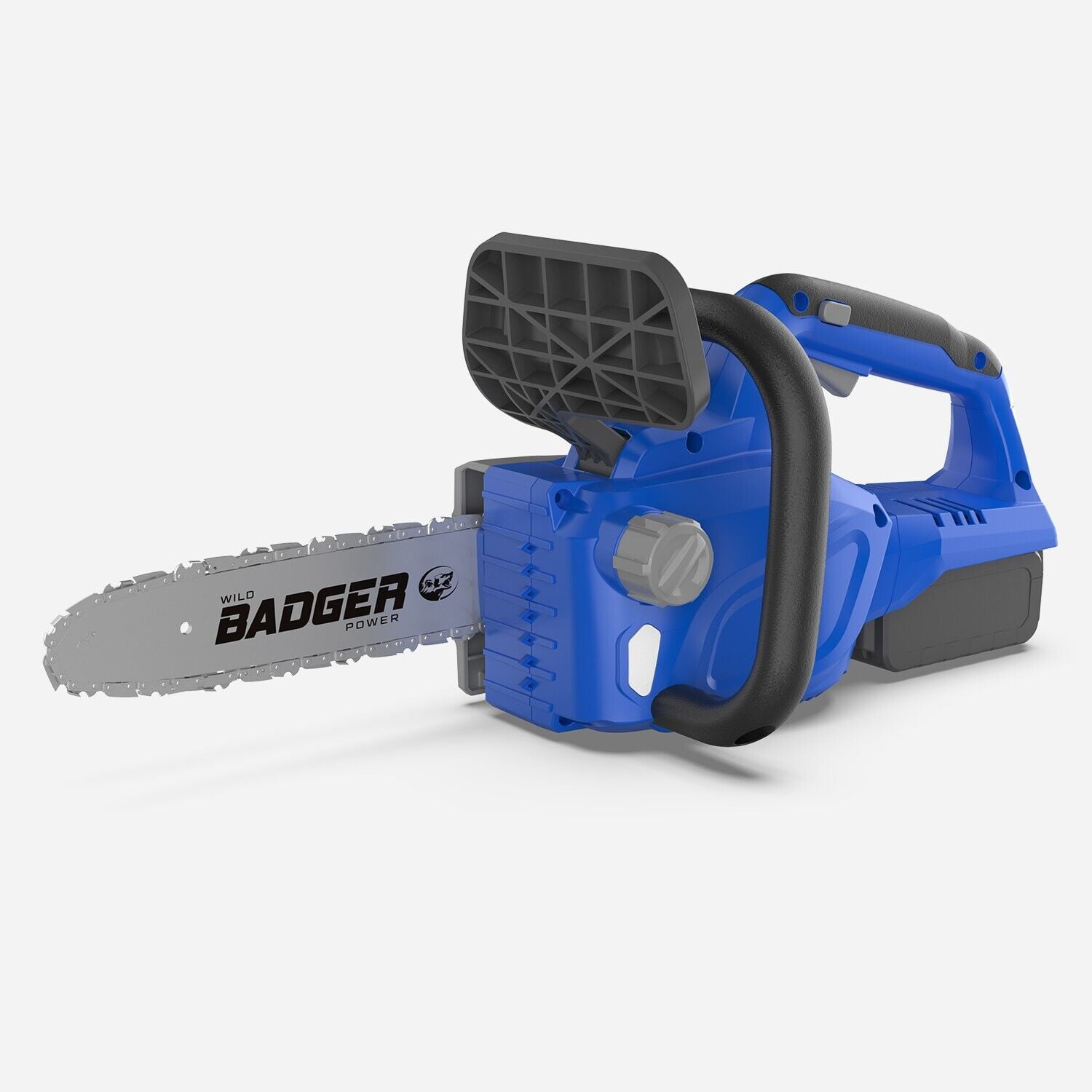 WILD BADGER POWER Electric Cutting Chainsaw Cordless 20V 12" Brushless, 4.0 Ah Battery and Charger