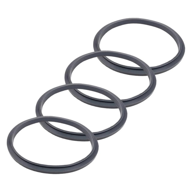 4pcs Mixer Seal Rings Blender Gaskets Replacement Sealing Ring Blender Seal Rings Gaskets for Blender Gasket Sealing Ring Juicer Machines Blender Sealing Rings Black