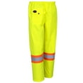 thumbnail image 2 of Pioneer Heavy-Duty Waterproof Work Pants, Elastic Waist, High Visibility and Reflective Stripe, Yellow-Green, XL, V1110360-XL, 2 of 5