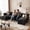 Black, variant on Orlivla Modular Sectional Sofa, Modern Chenille Couch Love Seat Cloud Sofa for Living Room,Green