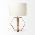 thumbnail image 2 of Gold Geometric Design Table Lamp, 2 of 5