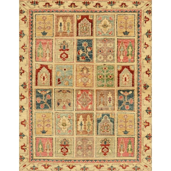 Ahgly Company Indoor Rectangle Abstract Chocolate Brown Abstract Area Rugs, 3' x 5'