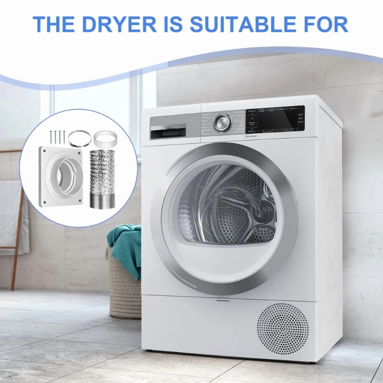 Dryer Vent Connector Kit Dryer Vent Wall Plate Twist Lock Dryer Duct Connector Kit for Dryer Washer Bathroom Laundry