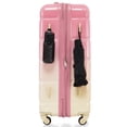 thumbnail image 4 of Luggage Set of 3, 20-Inch with USB Port, Luggage with Cup Holder& Pothook, ABS+PC Hard Shell Luggage with Spinner Wheels, Pink Gradient, 4 of 9