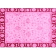 thumbnail image 1 of Ahgly Company Indoor Rectangle Oriental Pink Traditional Area Rugs, 7' x 10', 1 of 4