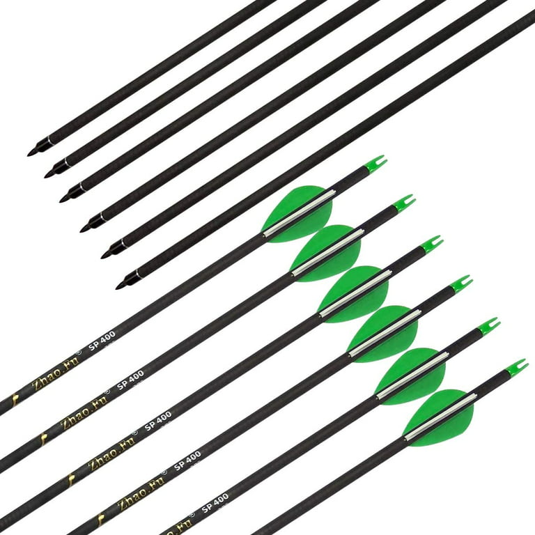 12PCS Hunting 1620Crossbow Bolt Arrows Carbon Arrow Spine 400 For Crossbow  Hunting and Shooting - AliExpress